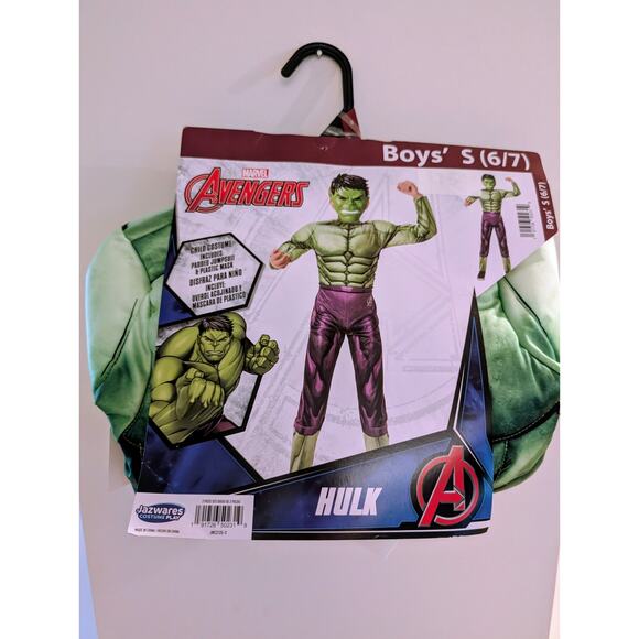 Marvel Hulk Muscle Halloween Costume - Youth Size S - Picture 1 of 2